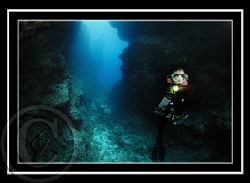 My Buddy Michelle inside the Crevices by Eric Javier 
